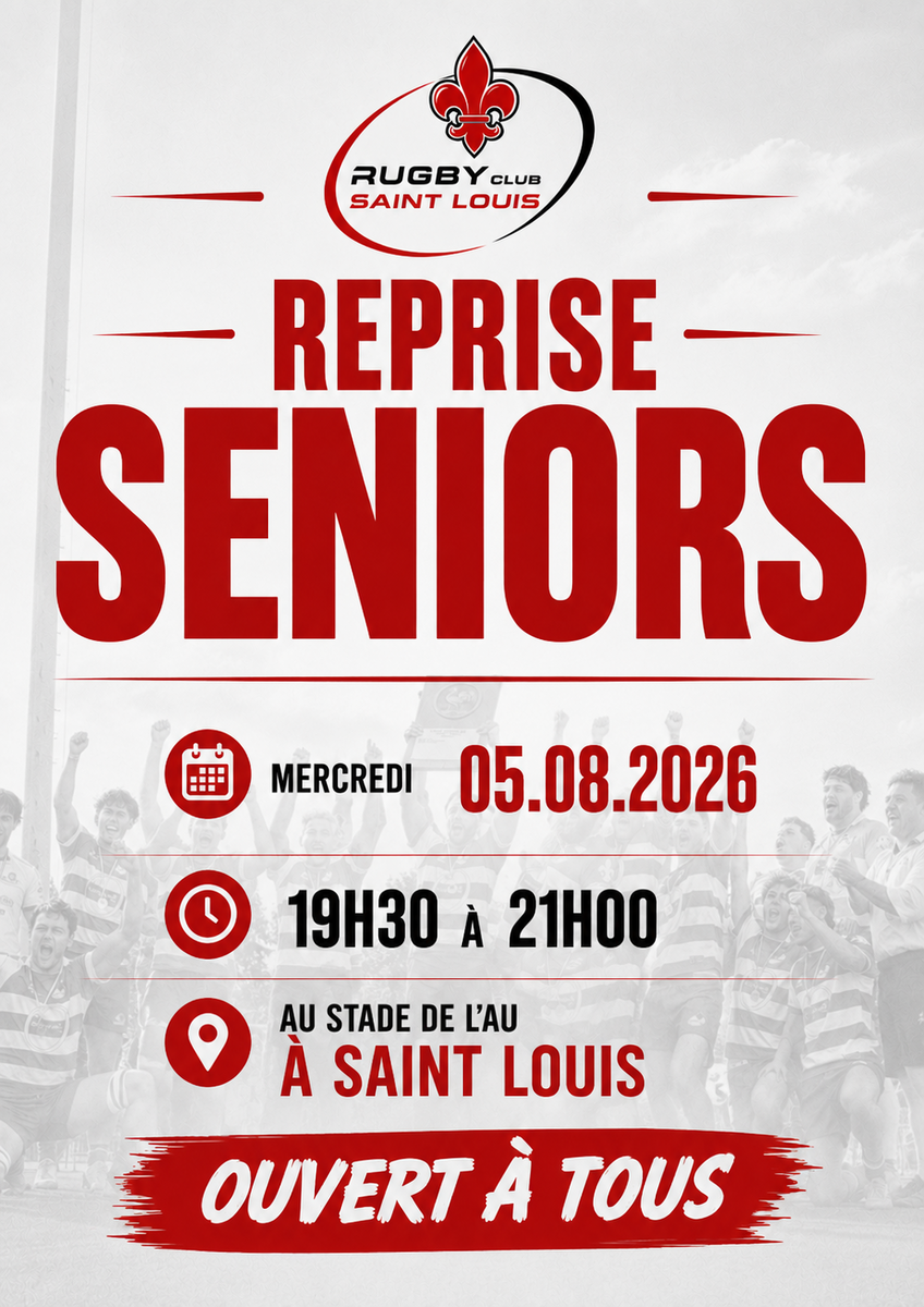 REPRISE SENIORS SAISON 2026-2027