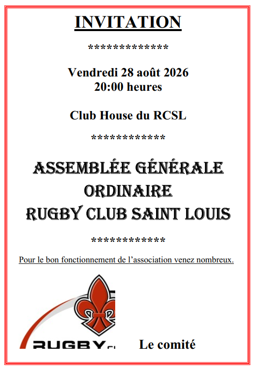 ASSEMBLÉE GÉNÉRALE 2026