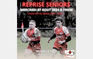 REPRISE SENIORS SAISON 2024-2025