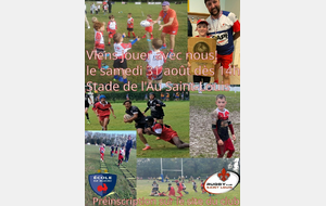 RENTRÉE ECOLE DE RUGBY