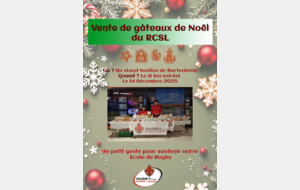 VENTE DE GATEAUX DE NOEL AU PROFIT DE L'EDR