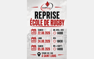 REPRISE ECOLE DE RUGBY