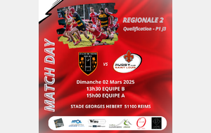 Stade Reims Rugby A - RC Saint Louis A