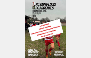 DEMI FINALE Régionale 2 Réserve RC Saint Louis - Ardennes Rugby