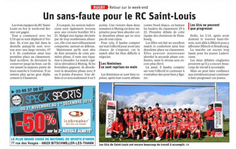 UN SANS-FAUTE (article de presse)