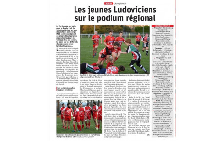 LES JEUNES LUDOVICIENS SUR LE PODIUM REGIONAL