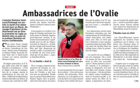 AMBASSADRICES DE L'OVALIE