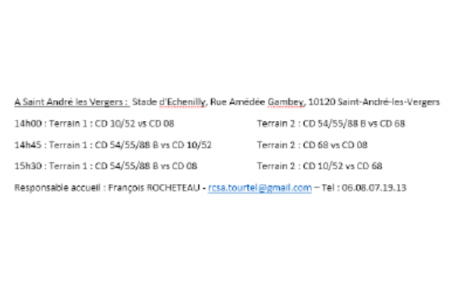 TOURNOI INTER DEPARTEMENTAL M14