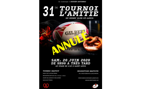 TOURNOI SAVIGNAC &quot;ANNULÉ&quot;