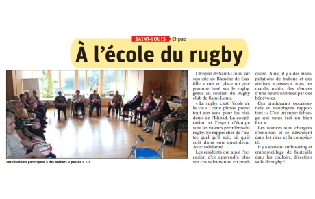 C'EST AUSSI CA LE RUGBY CLUB SAINT LOUIS