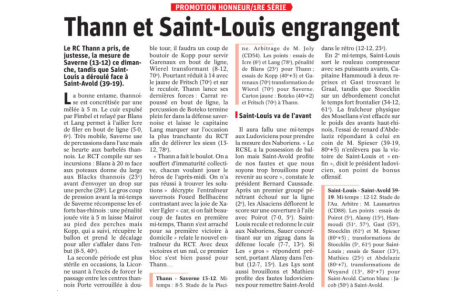 PREMIERE VICTOIRE DE NOTRE EQUIPE SENIORS