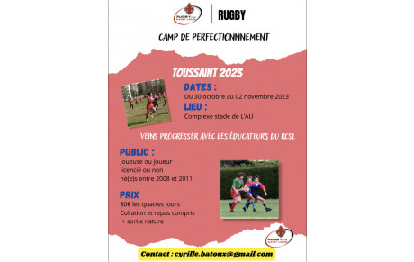 Stage Rugby Vacances de la Toussaint
