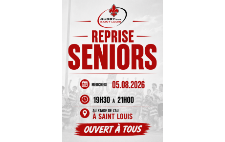 REPRISE SENIORS SAISON 2026-2027